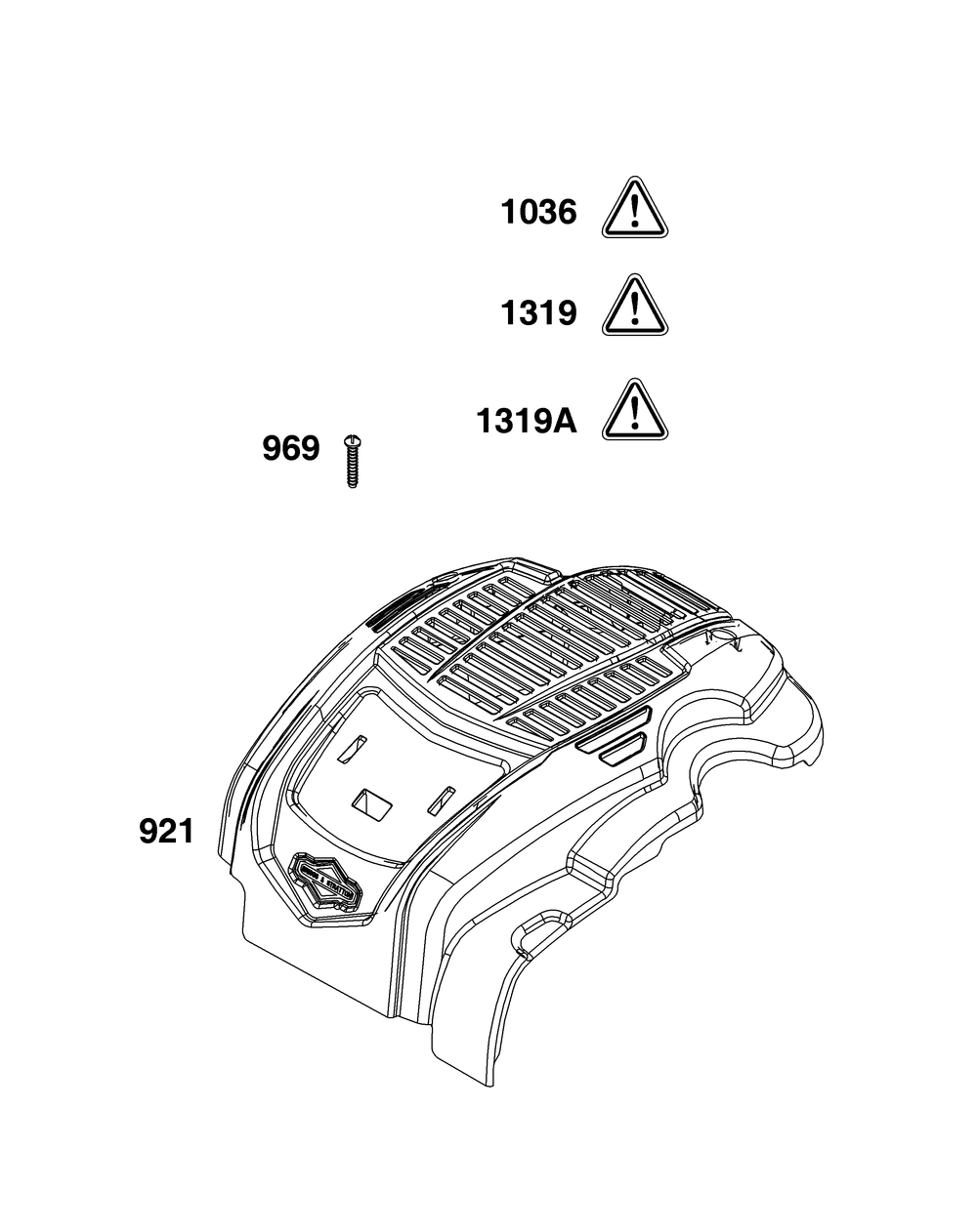 Blower Housing Group Diagram and Parts List for 103M02-0120-H5 100000 - 19Z999 Briggs and Stratton Engine